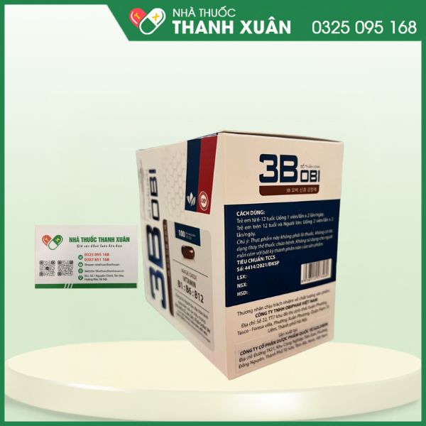 Bổ thần kinh 3B Obi - Hỗ trợ bổ sung magie, vitamin nhóm B